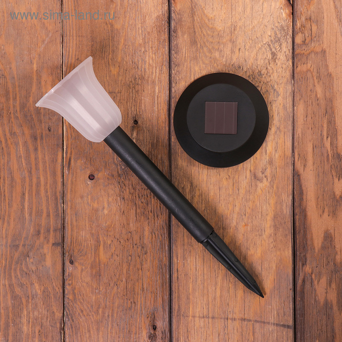 Кронштейн для кашпо, кованый, с фонарём, 50 см, металл, чёрный, &laquo;Узор&raquo;