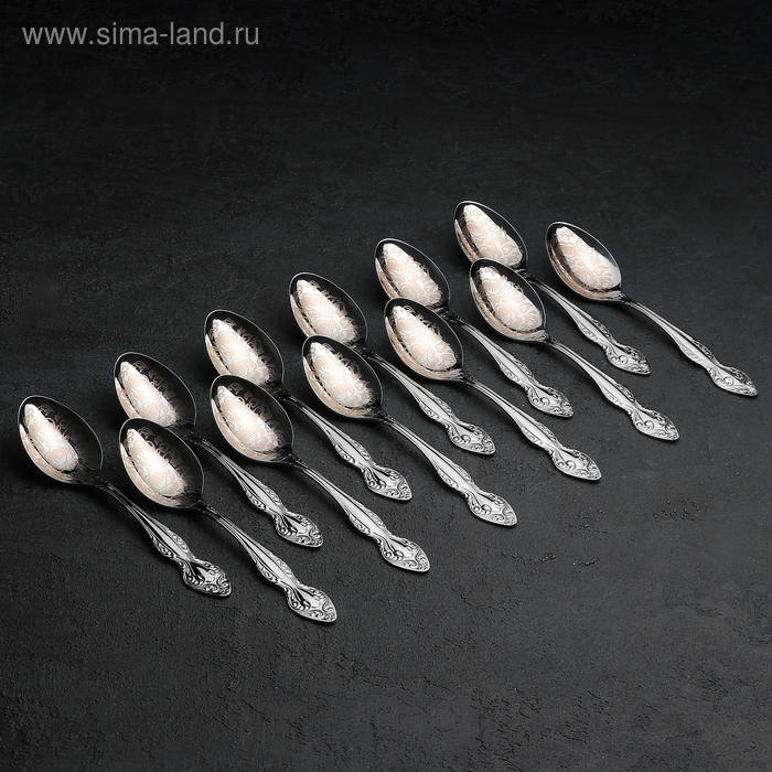 Набор столовых приборов «Славянка», 36 предметов, декоративная коробка Набор столовых приборов «Славянка», 36 предметов, декоративная коробка