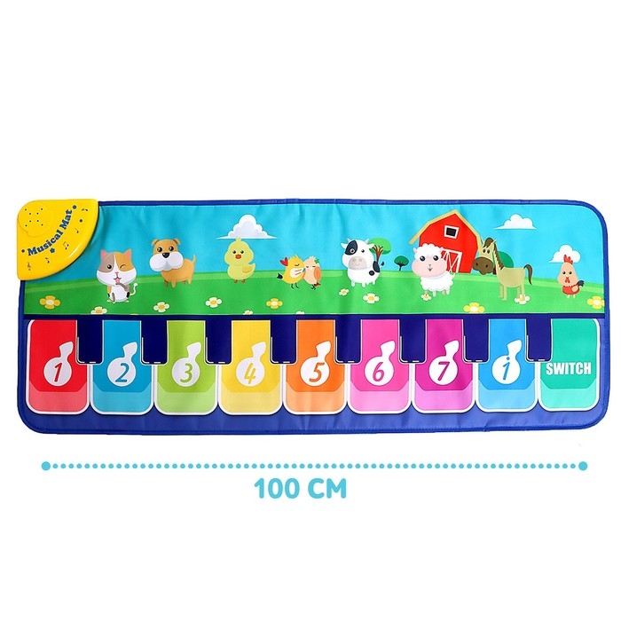 Музыкальный коврик &laquo;Весёлая ферма&raquo;, 100 см