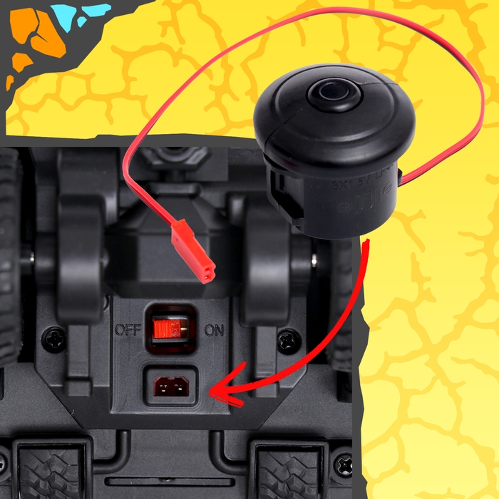 Грузовик радиоуправляемый «Ралли», световые эффекты, работает от батареек Грузовик радиоуправляемый «Ралли», световые эффекты, работает от батареек