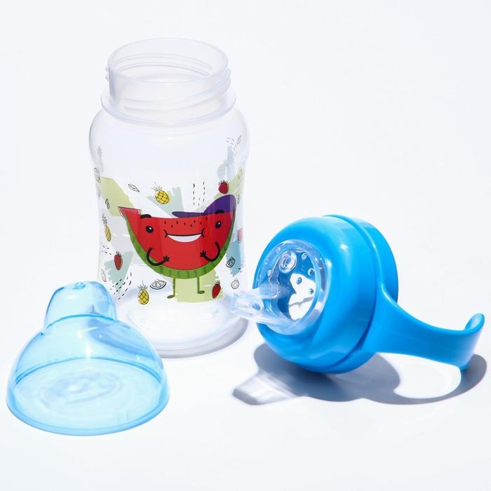 Поильник - непроливайка детский с мягким носиком «Фрукты», 270 мл., с ручками, цвет МИКС Поильник - непроливайка детский с мягким носиком «Фрукты», 270 мл., с ручками, цвет МИКС