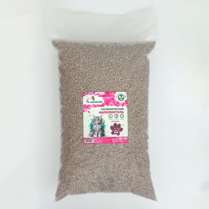 Наполнитель гигиенический Наполнитель гигиенический "Пижон" для котят, 6,3 кг впитываемость до 12 л фр 2-6