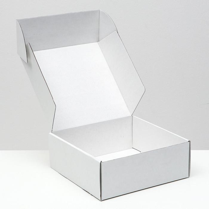 Коробка самосборная, белая, 25 х 25 х 9,5 см Коробка самосборная, белая, 25 х 25 х 9,5 см
