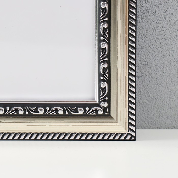 Фоторамка пластик Фоторамка пластик "Gallery" 40х40 см серебро (пластиковый экран)