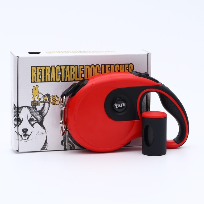 Рулетка DIIL, 8 м, до 50 кг, лента, прорезиненная ручка, красная с чёрным Рулетка DIIL, 8 м, до 50 кг, лента, прорезиненная ручка, красная с чёрным