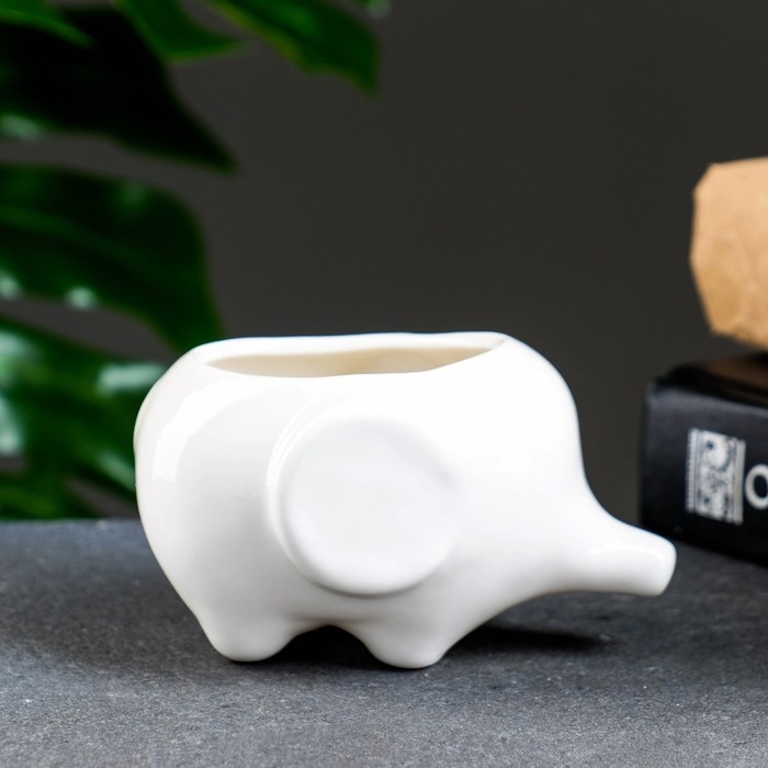 Горшок  Горшок "Слоник Уайти" 10х7х6,5см