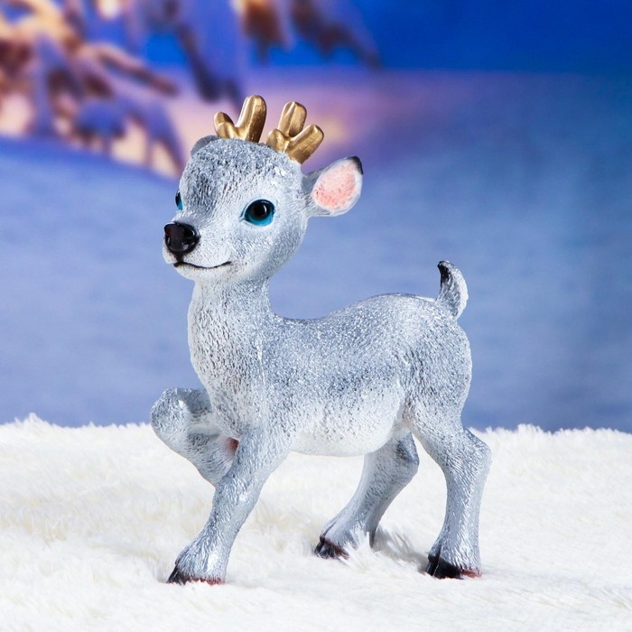 Фигура  Фигура "Олененок Бэйб" серебро 22х13х30