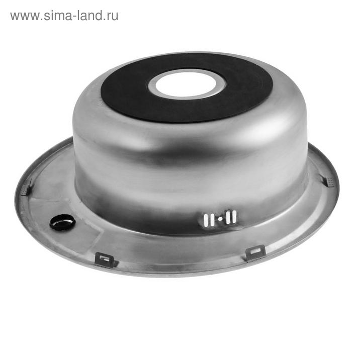 Мойка кухонная MIXLINE 528182, врезная, толщина 0.6 мм, 49х49х17 см, вып. 3 1/2 Мойка кухонная MIXLINE 528182, врезная, толщина 0.6 мм, 49х49х17 см, вып. 3 1/2", с сифоном