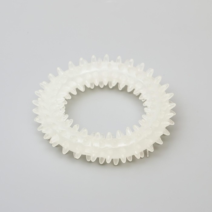 Игрушка для собак, светящаяся в темноте, Игрушка для собак, светящаяся в темноте, "Кольцо с шипами", 9 см