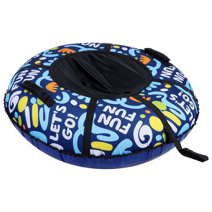 Тюбинг - ватрушка Winter Star Let's Go, диаметр чехла 110 см, цвет синий Тюбинг - ватрушка Winter Star Let's Go, диаметр чехла 110 см, цвет синий