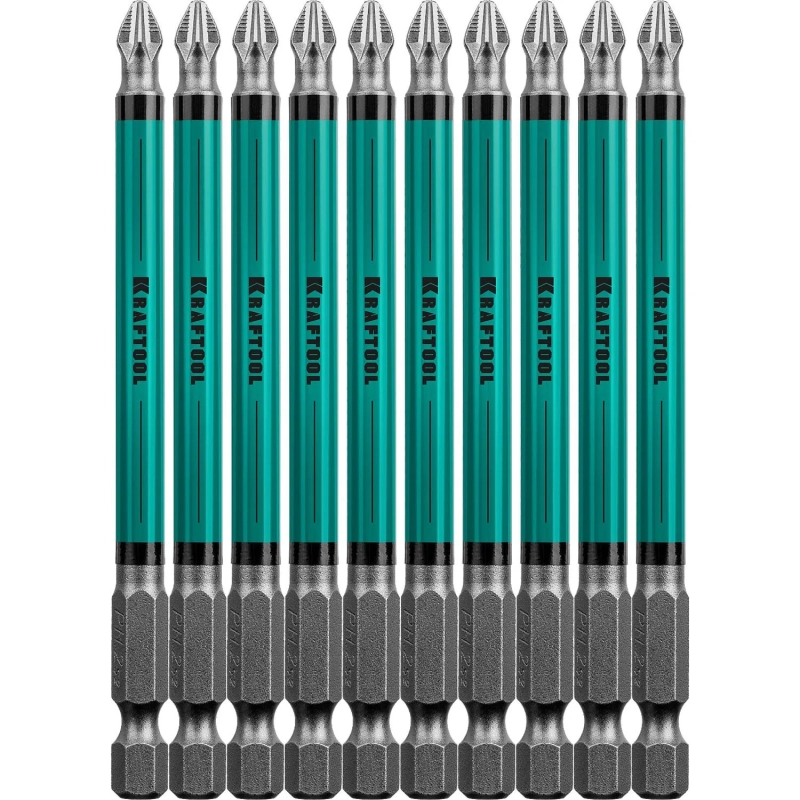 Бита KRAFTOOL Optimum Line PH2, 100 мм, тип E, 10 шт/уп (26122-2-100-10)