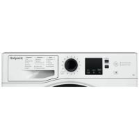 Стиральная машина Hotpoint-Ariston NSS 6015 K RU, класс А+, 1000 об/мин, 6 кг, бело-чёрная