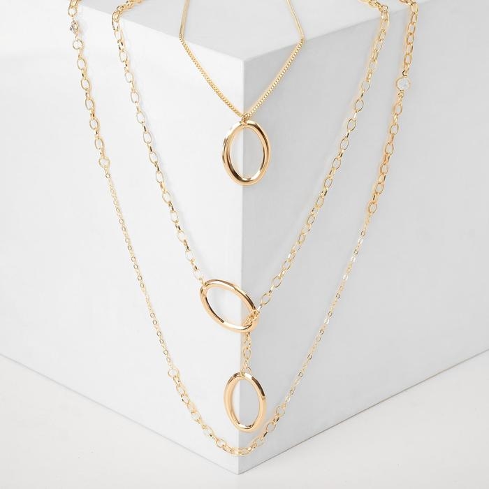 Кулон «Цепь» овал, цвет золото, 50 см Кулон «Цепь» овал, цвет золото, 50 см