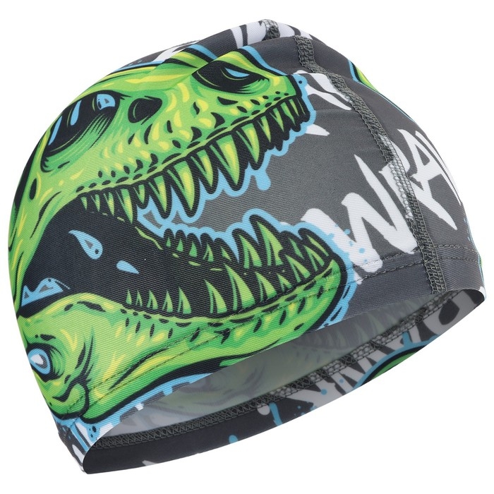 Шапочка для плавания детская ONLYTOP «Череп», тканевая, обхват 46-52 см