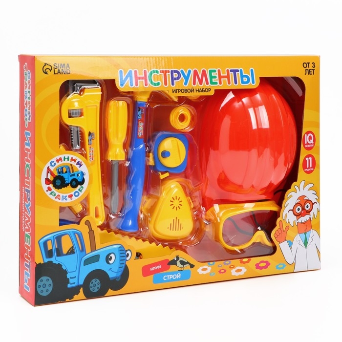Игровой набор инструментов, Синий трактор, 11 предметов Игровой набор инструментов, Синий трактор, 11 предметов