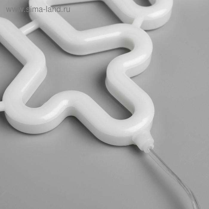 Светодиодная фигура «Снежинка» 30 см, пластик, 220 В, свечение белое Светодиодная фигура «Снежинка» 30 см, пластик, 220 В, свечение белое