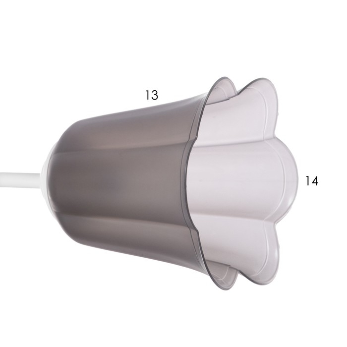 Люстра Люстра "Онлайн" (цветок) 2х15Вт Е27 МОДЕЛЬ: BR 00198 белый/черный