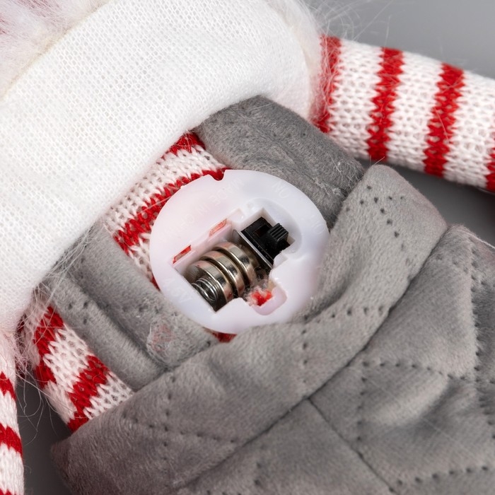 Светодиодная фигура «Гном с бородой» 14 × 47 × 9 см, текстиль, батарейки AG10х3 (в комплекте), свечение тёплое белое Светодиодная фигура «Гном с бородой» 14 × 47 × 9 см, текстиль, батарейки AG10х3 (в комплекте), свечение тёплое белое