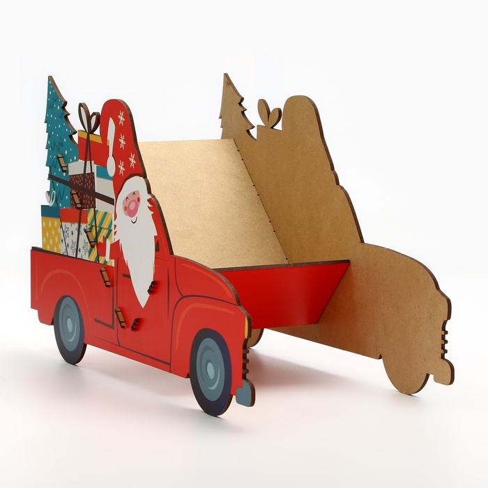 Органайзер для хранения бутылок «Дед мороз в машине» Органайзер для хранения бутылок «Дед мороз в машине»