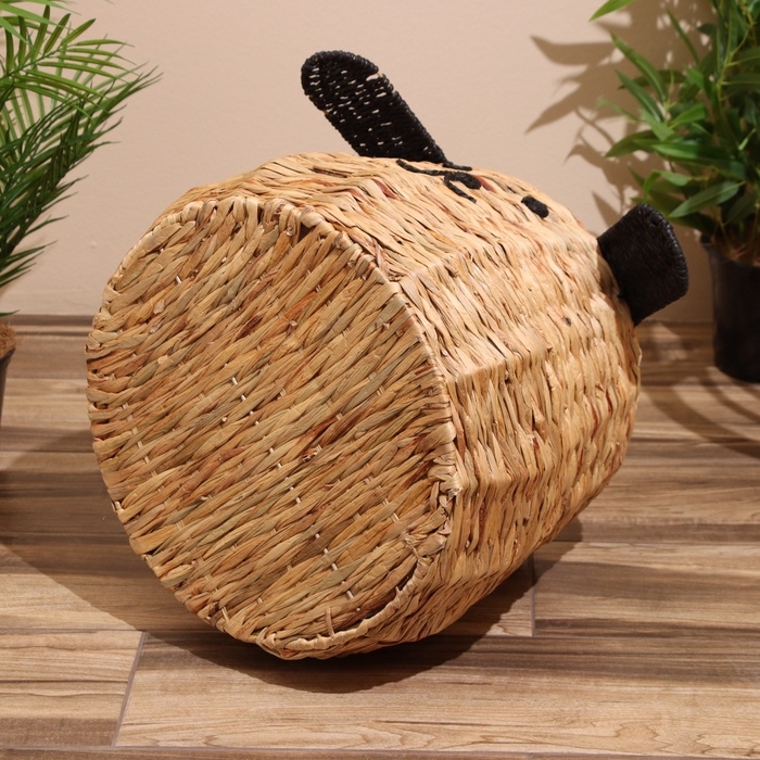 Корзина плетёная  Корзина плетёная "Собачка" 32х32х37 см