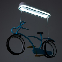 Люстра "Вело" LED 65Вт 4000К голубой 67х25х37 см BayerLux