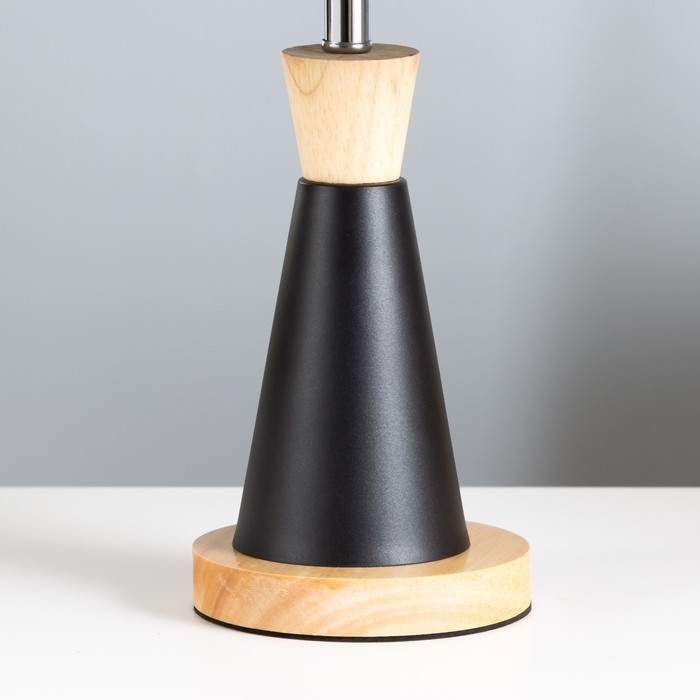 Настольная лампа Настольная лампа "Омбр" E27 40Вт черный 25х25х42 см RISALUX