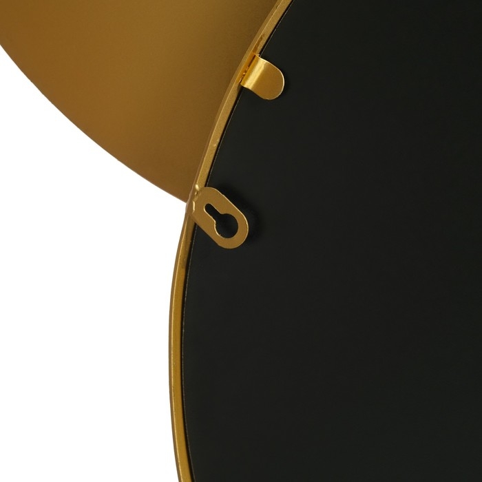 Декор настенный металл с зеркалом "Зазеркалье" золото 103х103х3,5 см