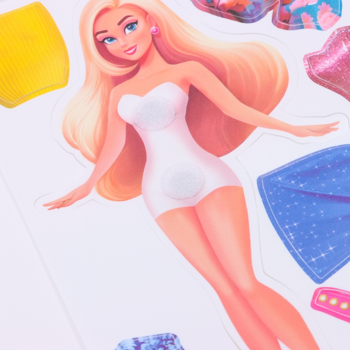 Игра на липучках развивающая. Весёлые липучки «Наряди куклу» Игра на липучках развивающая. Весёлые липучки «Наряди куклу»