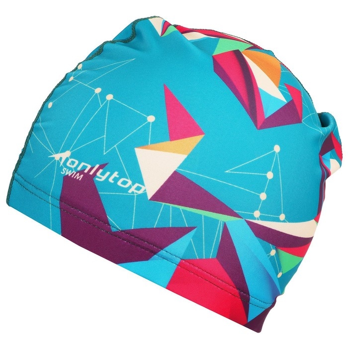 Шапочка для плавания взрослая ONLYTOP Swim, тканевая, обхват 54-60 см Шапочка для плавания взрослая ONLYTOP Swim, тканевая, обхват 54-60 см