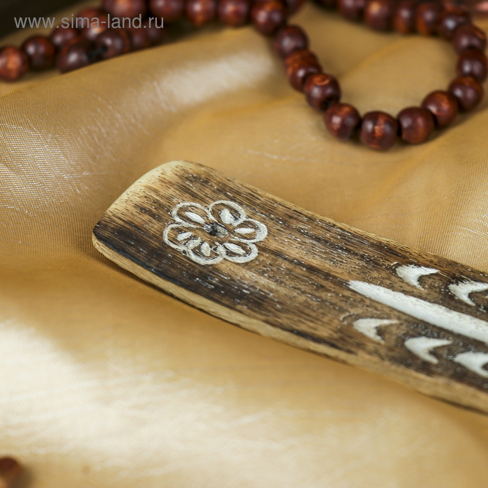 Подставка под благовония  Подставка под благовония "Клевер" дерево 0,5х3,5х26 см