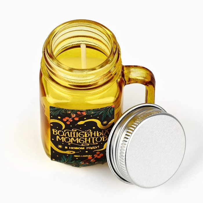 Свеча новогодняя «Волшебных моментов», на Новый год, аромат апельсин, 5,5 см х 4 х 7,3 см Свеча новогодняя «Волшебных моментов», на Новый год, аромат апельсин, 5,5 см х 4 х 7,3 см