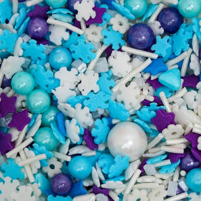 Новый год. Кондитерская посыпка  Новый год. Кондитерская посыпка "Зимние узоры", 50 г