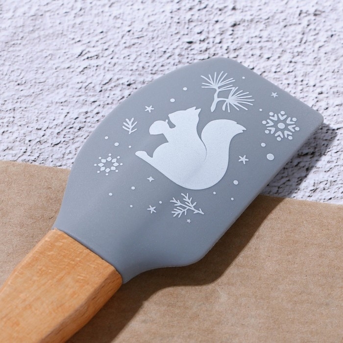 Новый год. Набор силиконовых лопаток «Лесная сказка», 2 шт в наборе (26х5 см, 23.3х4.3 см) Новый год. Набор силиконовых лопаток «Лесная сказка», 2 шт в наборе (26х5 см, 23.3х4.3 см)