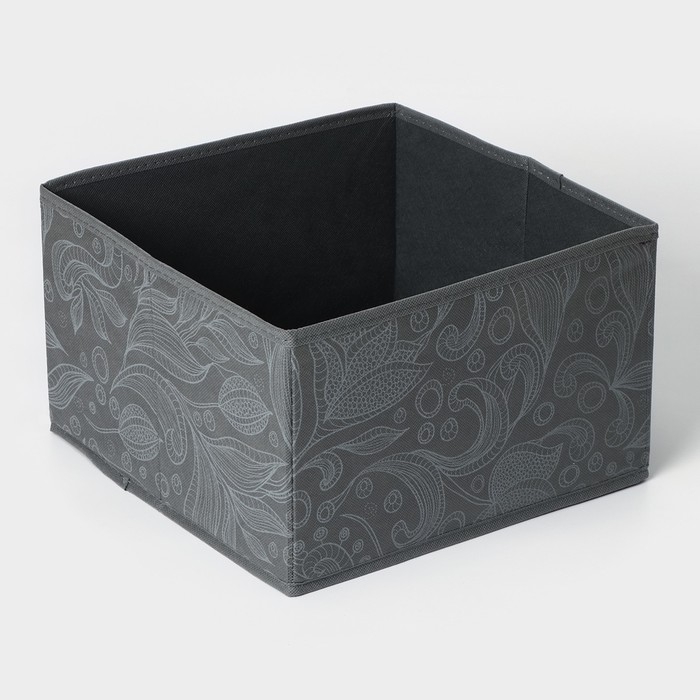 Короб стеллажный для хранения Доляна «Нея», 29×29×18 см, цвет серый Короб стеллажный для хранения Доляна «Нея», 29×29×18 см, цвет серый