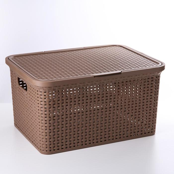 Корзина для хранения «Артлайн», 30 л, 46×34×25 см, цвет МИКС Корзина для хранения «Артлайн», 30 л, 46×34×25 см, цвет МИКС