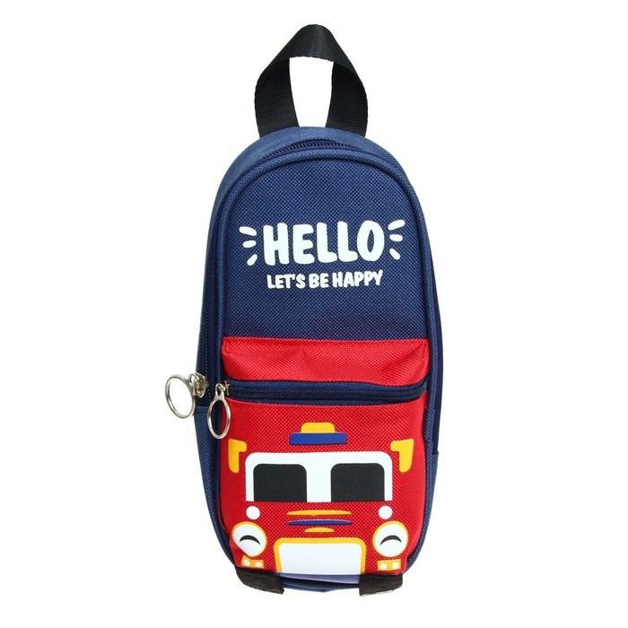 Пенал школьный на молнии 2 отделения Пенал школьный на молнии 2 отделения "Монстр/Машина", МИКС