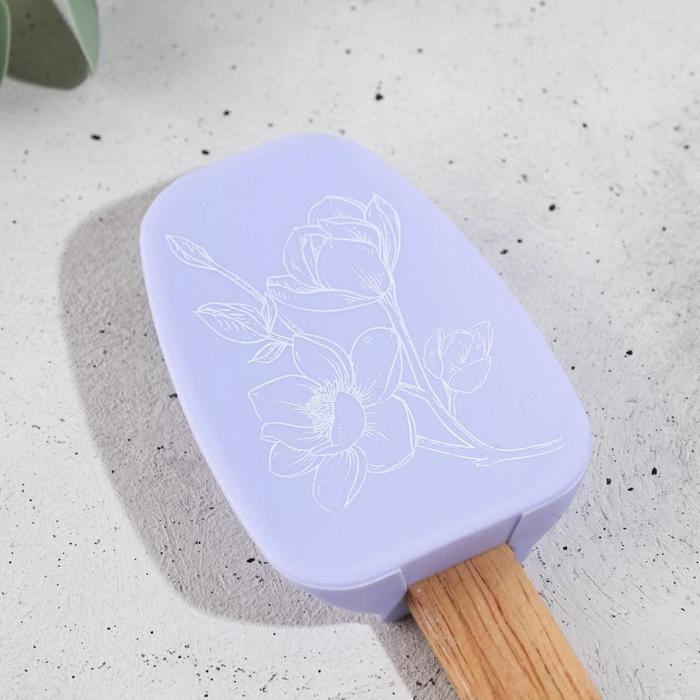 Лопатка силиконовая «Любимой маме» на формовой подложке, 11.5 × 28 см Лопатка силиконовая «Любимой маме» на формовой подложке, 11.5 × 28 см