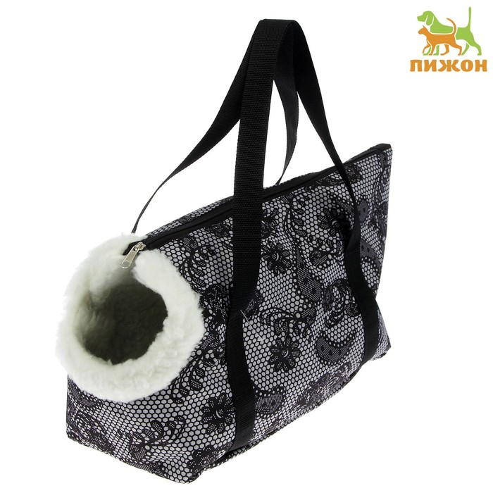 Сумка - переноска для животных, зимняя, оксфорд, 40 х 19 х 26 см, микс цветов Сумка - переноска для животных, зимняя, оксфорд, 40 х 19 х 26 см, микс цветов