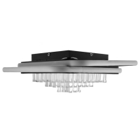 Люстра с ПДУ 1983/2 LED 130Вт 3000-6000К черный 45х45х18 см BayerLux