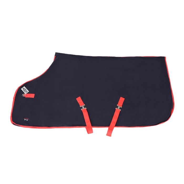 Попона флисовая 280 гр/м2, с подпузными ремнями, темно-синий, 155 см Попона флисовая 280 гр/м2, с подпузными ремнями, темно-синий, 155 см