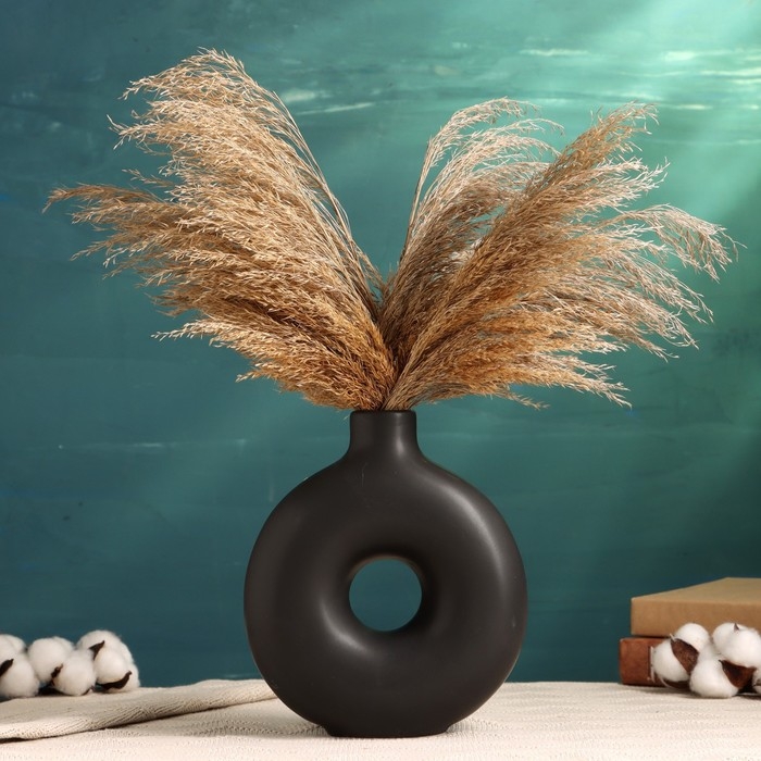 Кашпо - ваза  Кашпо - ваза "Линд" черная, 21х17х7см