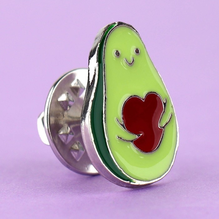 Значок металлический «Авокадо» 1,6 х 2,2см Значок металлический «Авокадо» 1,6 х 2,2см