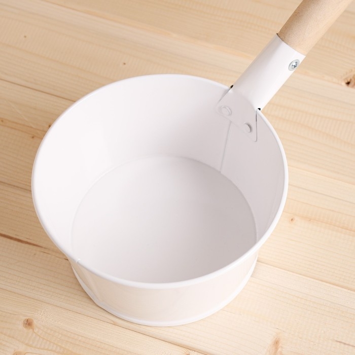 Ковш для бани, 1,5 л, белый Ковш для бани, 1,5 л, белый