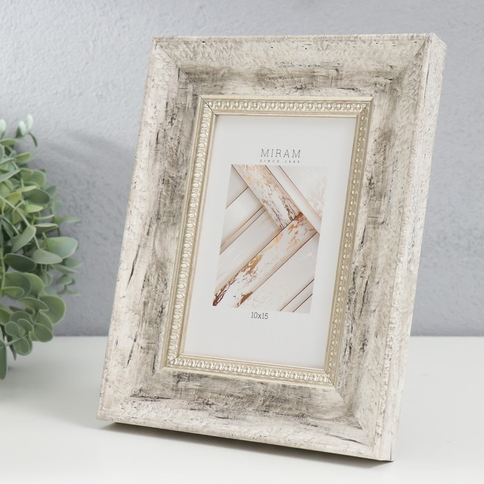 Фоторамка пластик Фоторамка пластик "МИРАМ" 10х15 см, 674463-4, (пластиковый экран)