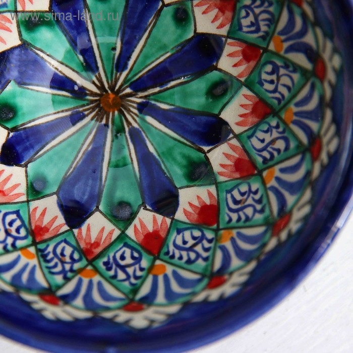 Пиала Риштанская керамика  Пиала Риштанская керамика "Узоры",  9,5 см микс