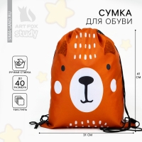 Мешок для обуви «1 сентября: Teddy Bear» с дополнительными элементами, 30 х 40 см