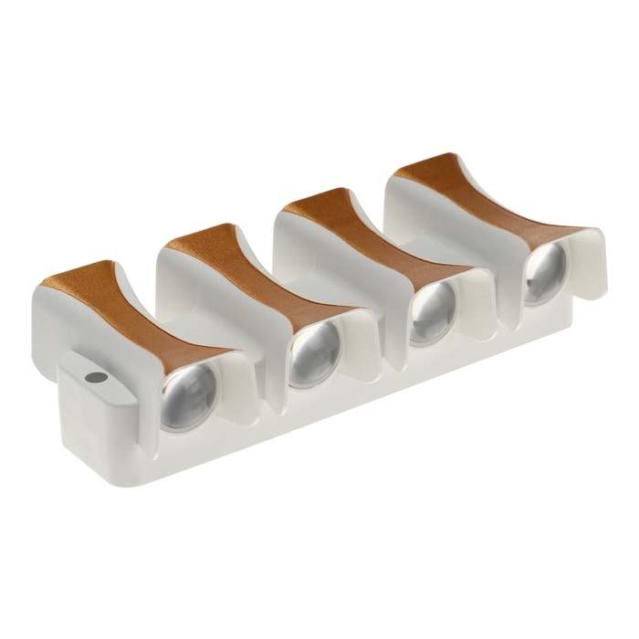 Светильник фасадный «Элегант», FSD-041, 8 Вт, 3000К, 4 луча, IP65, 220 В, пластик, белый Светильник фасадный «Элегант», FSD-041, 8 Вт, 3000К, 4 луча, IP65, 220 В, пластик, белый