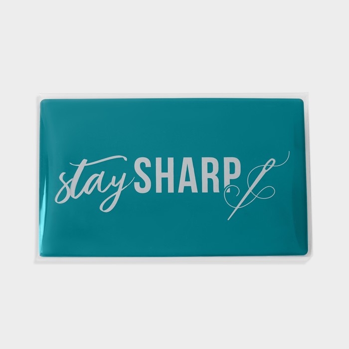 Игольница магнитная, 11 × 6,5 см, цвет тёмно-бирюзовый Игольница магнитная, 11 × 6,5 см, цвет тёмно-бирюзовый