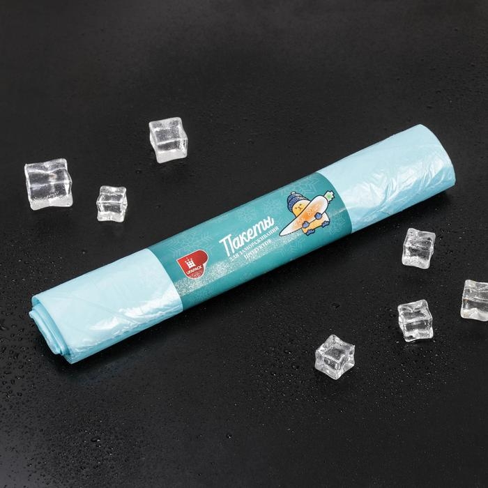 Пакеты для заморозки продуктов «Уфа ПаК», 30×40 см, 80 шт, толщина 20 мкм Пакеты для заморозки продуктов «Уфа ПаК», 30×40 см, 80 шт, толщина 20 мкм