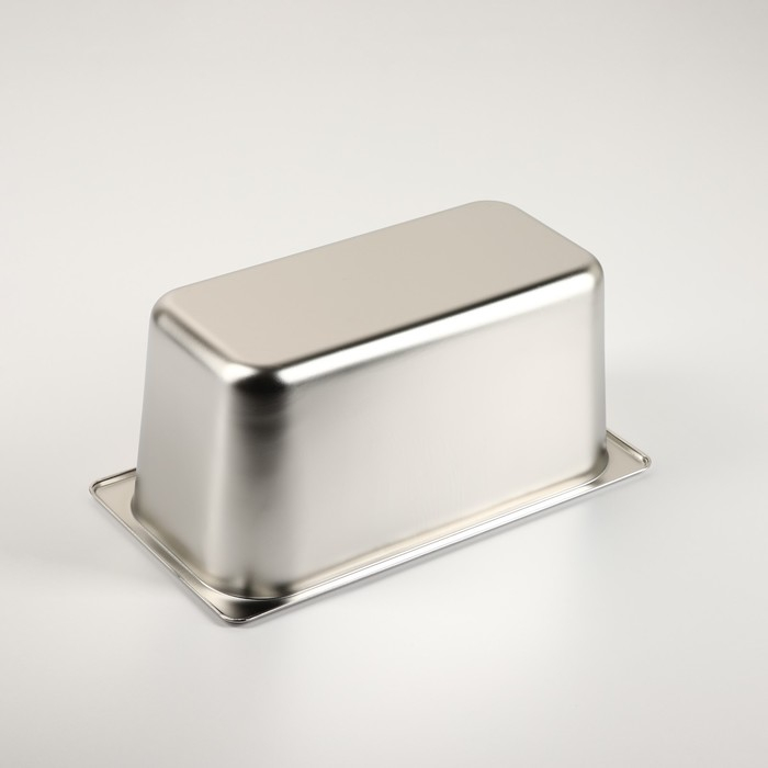 Гастроемкость 1/3 из нержавеющей стали, 150 мм, 32,5×17,6×15 см, толщина 0,8 мм Гастроемкость 1/3 из нержавеющей стали, 150 мм, 32,5×17,6×15 см, толщина 0,8 мм